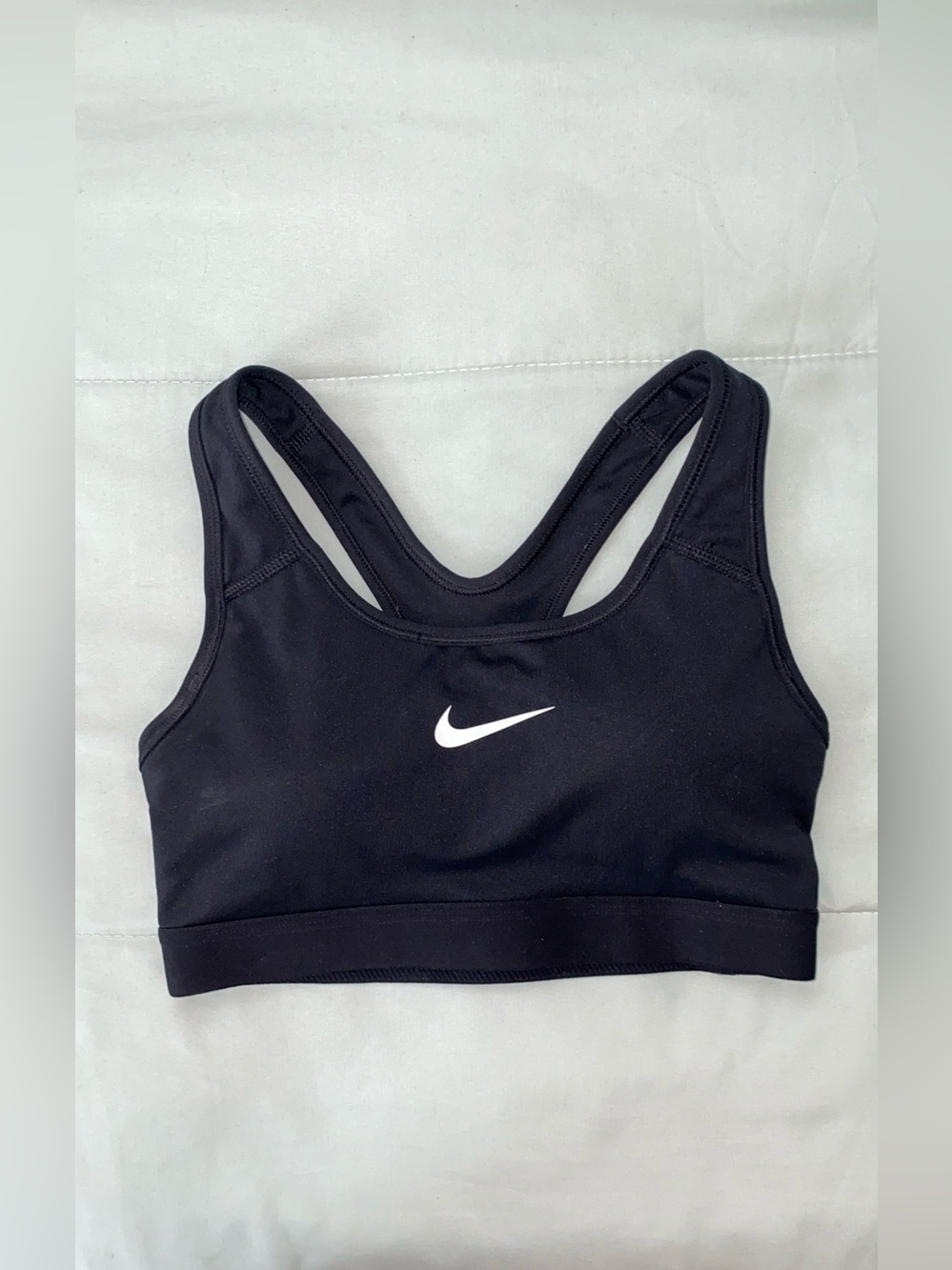 Nike Black Racerback Swoosh Sports Bra